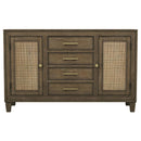 Matisse - 4-Drawer Sideboard Buffet Cabinet - Dark Brown