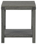 Freedan - Square End Table - Grayish Brown
