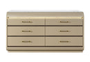 Genesis - 5 Piece Full Bedroom Set (Bed, Dresser & Mirror, Nightstand, Chest) - Gold