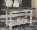 Havalance - Flip Top Sofa Table - Gray / White