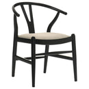 Crestmont - Wood Wishbone Dining Side Chair (Set of 2) - Black