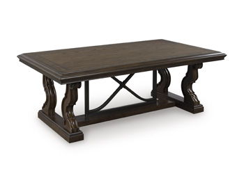 Maylee - Dark Brown - Rectangular Cocktail Table