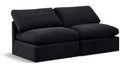 Indulge - Velvet 2 Seat Modular Armless Sofa