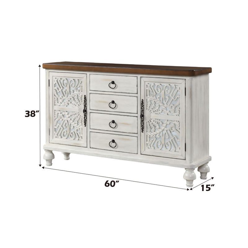 Vermont - Accent Table - Antique White