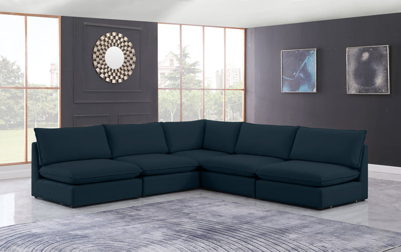 Mackenzie - Modular Sectional 5 Piece - Navy