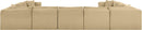 Shaggy - Fabric 9 Piece Modular U-Shaped Sectional
