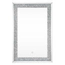 Noralie - 47" Accent Mirror With LED - Mirrored & Faux Diamonds