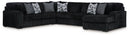 Midnight-Madness - 4 Piece Sectional