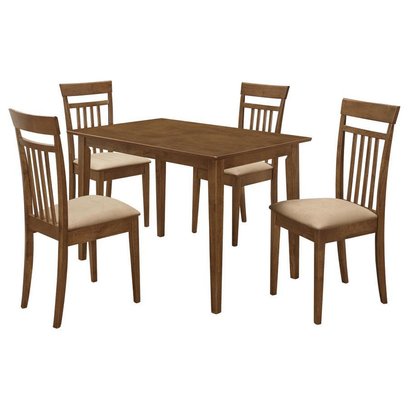 Robles - 5 Piece Rectangular Dining Table Set - Chestnut