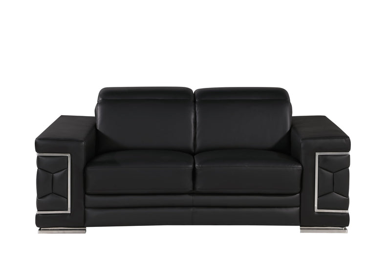 296 - Genuine Leather Living Room Set