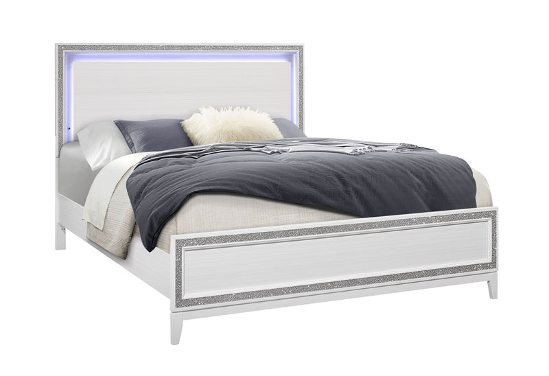 Lily - King Bed - White