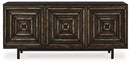 Fair Ridge - Accent Cabinet - Distressed Black
