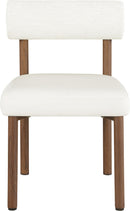 Paramo - Chenille Fabric and Vegan Leather Upholstered Dining Chair