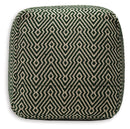 Abacy - Pouf - Green / Ivory