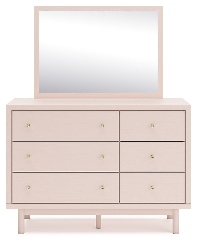 Wistenpine - Blush - Dresser And Mirror