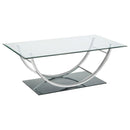 Danville - Rectangular U-Shaped Glass Top Table