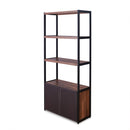 Sara - Bookshelf - Walnut & Sandy Black