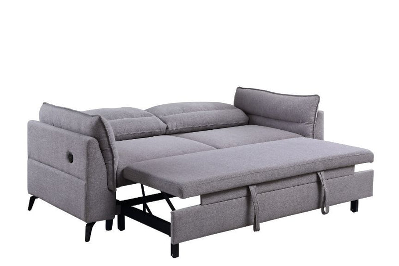 Helaine - Futon - Gray Fabric