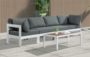 Nizuc - Outdoor Patio 4 Seat Modular Sofa With White Frame