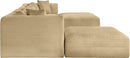 Shaggy - 6 Piece Modular Sectional With 2 Ottomans
