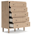 Cielden - Five Drawer Wide Chest - Two-Tone