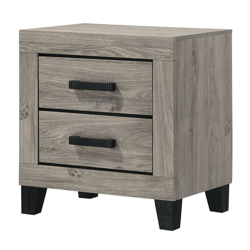 Mari - Nightstand - Light Gray Finish