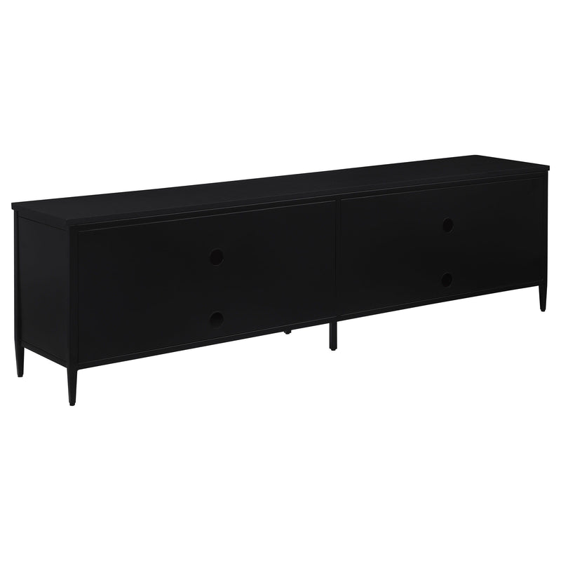 Amherst - 4-Door 78" Metal TV Stand Media Console - Black