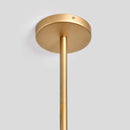 Wendy - Rattan Round Chandelier - Natural / Gold