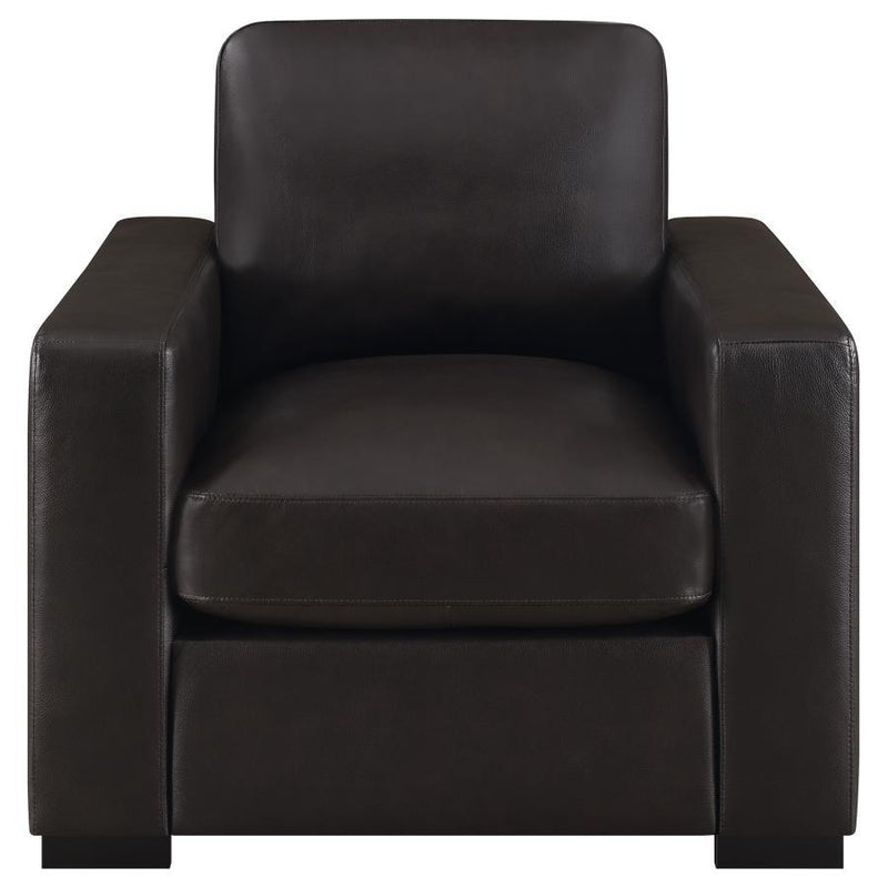 Boardmead - Track Arms Upholstered Chair - Brown