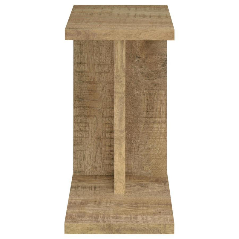 Clower - Engineered Wood C-Shaped Sofa Side Table