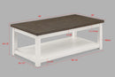 Dakota - Coffee Table With Casters - White