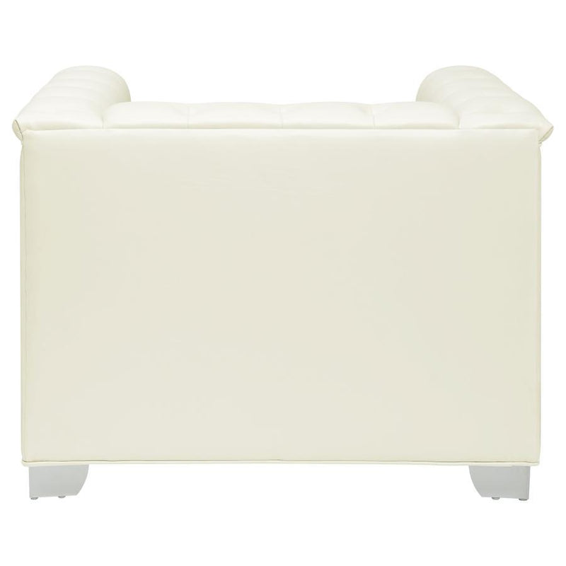 Chaviano - Tufted Upholstered Chair - Pearl White