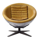 Brancaster - Accent Chair - Turmeric Top Grain Leather & Aluminum