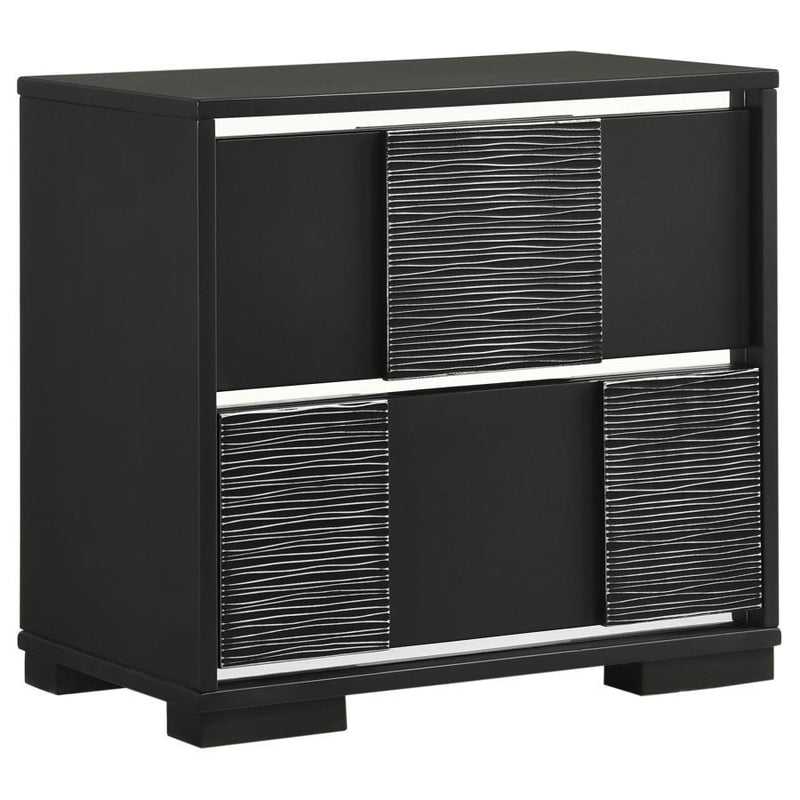 Blacktoft - 2-Drawer Nightstand - Black