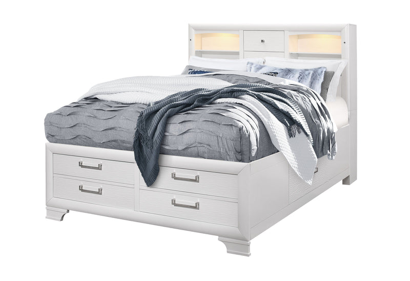 Jordyn - King Bed - White