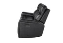U8881 - Power Reclining Sofa With Armrest Cupholder, DDT With Watch Charger, Immerse Speaker With Subwoofer And Multi-Color LED - Black