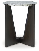 Tellrich - Accent Table - Black / White
