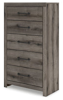 Graystorm - Five Drawer Chest - Brown Gray