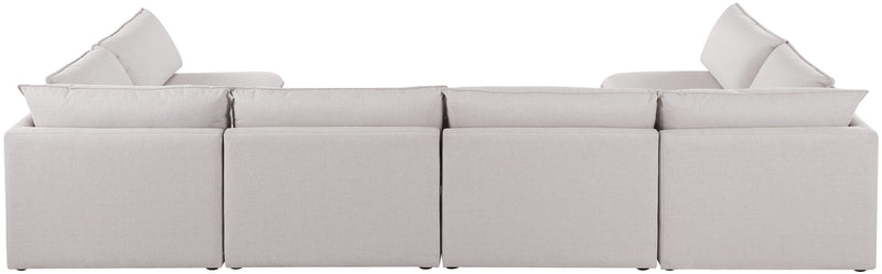 Mackenzie - Modular Sectional 6 Piece - Beige - Fabric