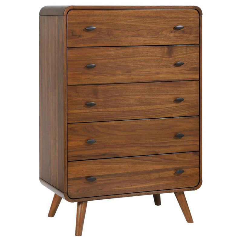 Robyn - 5-Drawer Bedroom Chest - Dark Walnut