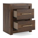 Janfyn - Two Drawer Night Stand - Brown