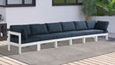 Nizuc - Outdoor Patio 6 Seat Modular Sofa With White Frame