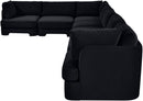 Hammond - Velvet Performance Fabric Upholstered 7 Piece Sectional