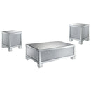 Gillian - Mirrored Coffee Table Set