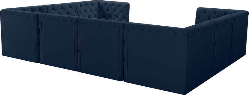 Tuft - Modular Sectional 8 Piece - Navy - Fabric