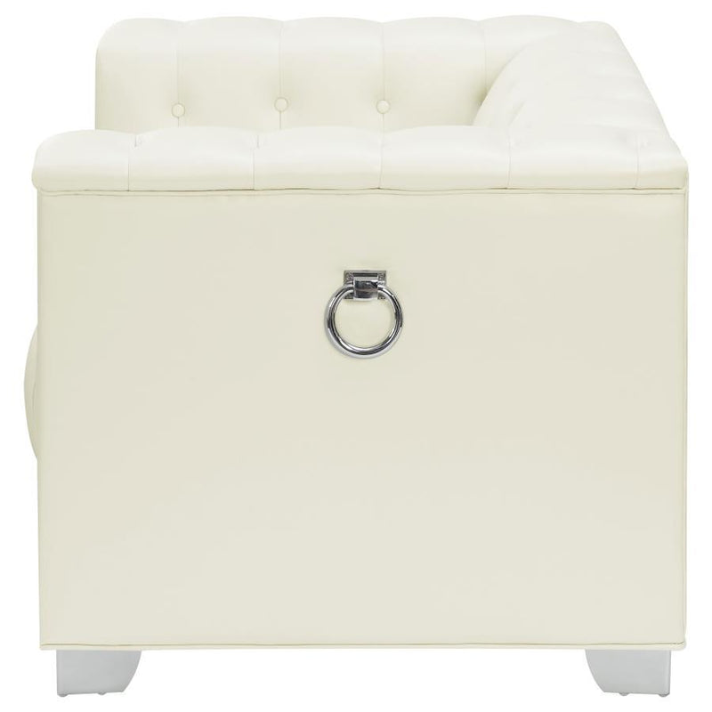 Chaviano - Tufted Upholstered Chair - Pearl White