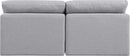 Indulge - Linen 2 Seat Modular Armless Sofa
