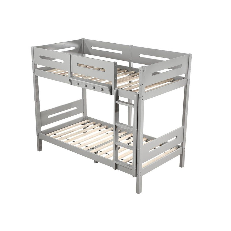 Edah - Twin Over Twin Bunk Bed - Gray