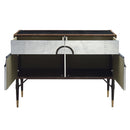 Brancaster - Console Cabinet - Top Grain Leather & Aluminum