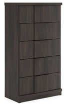 Shaehartin - Five Drawer Chest - Dark Brown